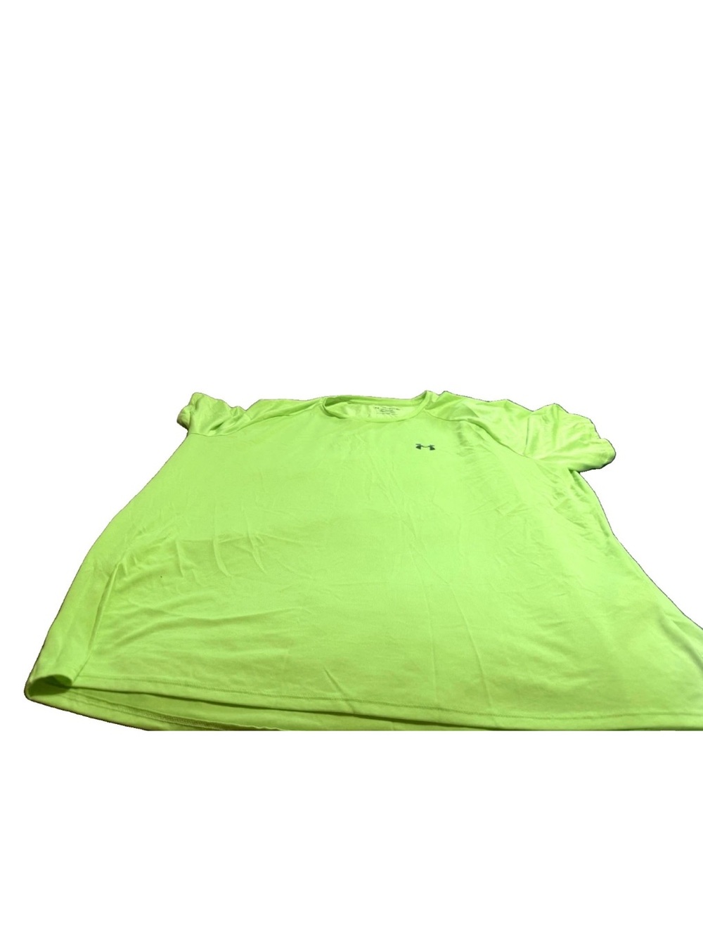 Under Armour The Tech Tee Mens 4XL Neon Yellow Lightweight Crew Neck Logo Tee